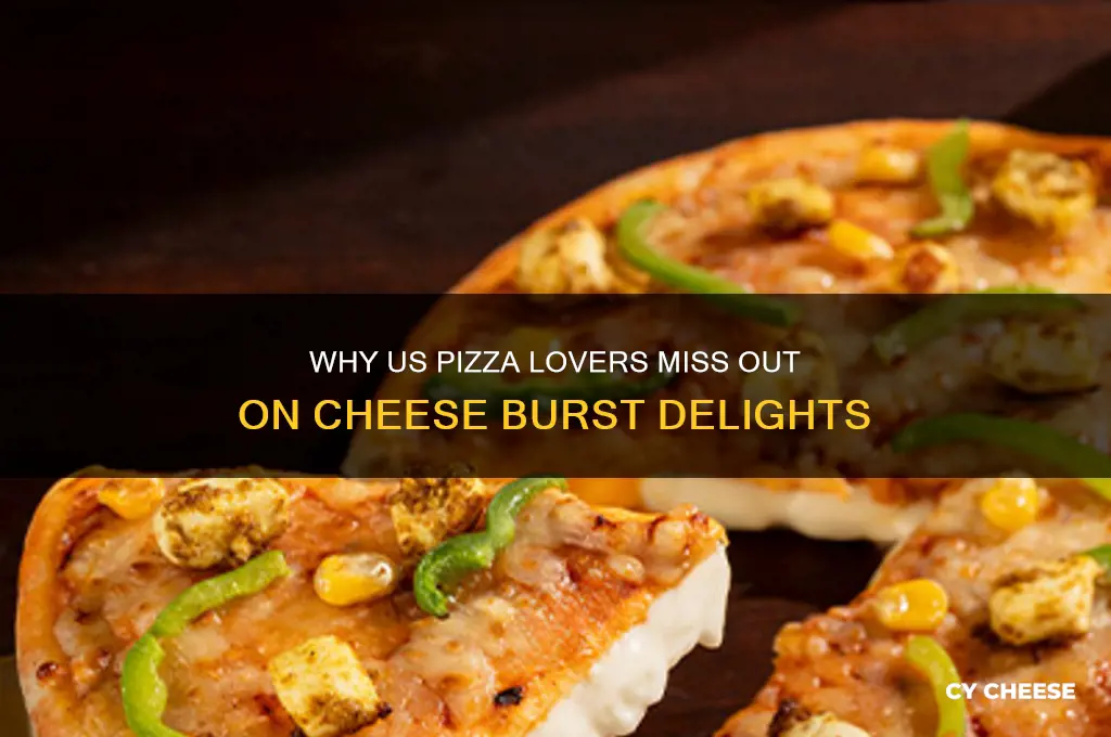 why is there no cheese burst in us