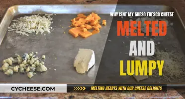 The Mystery of Unmelted Cheese: Why is it Lumpy?