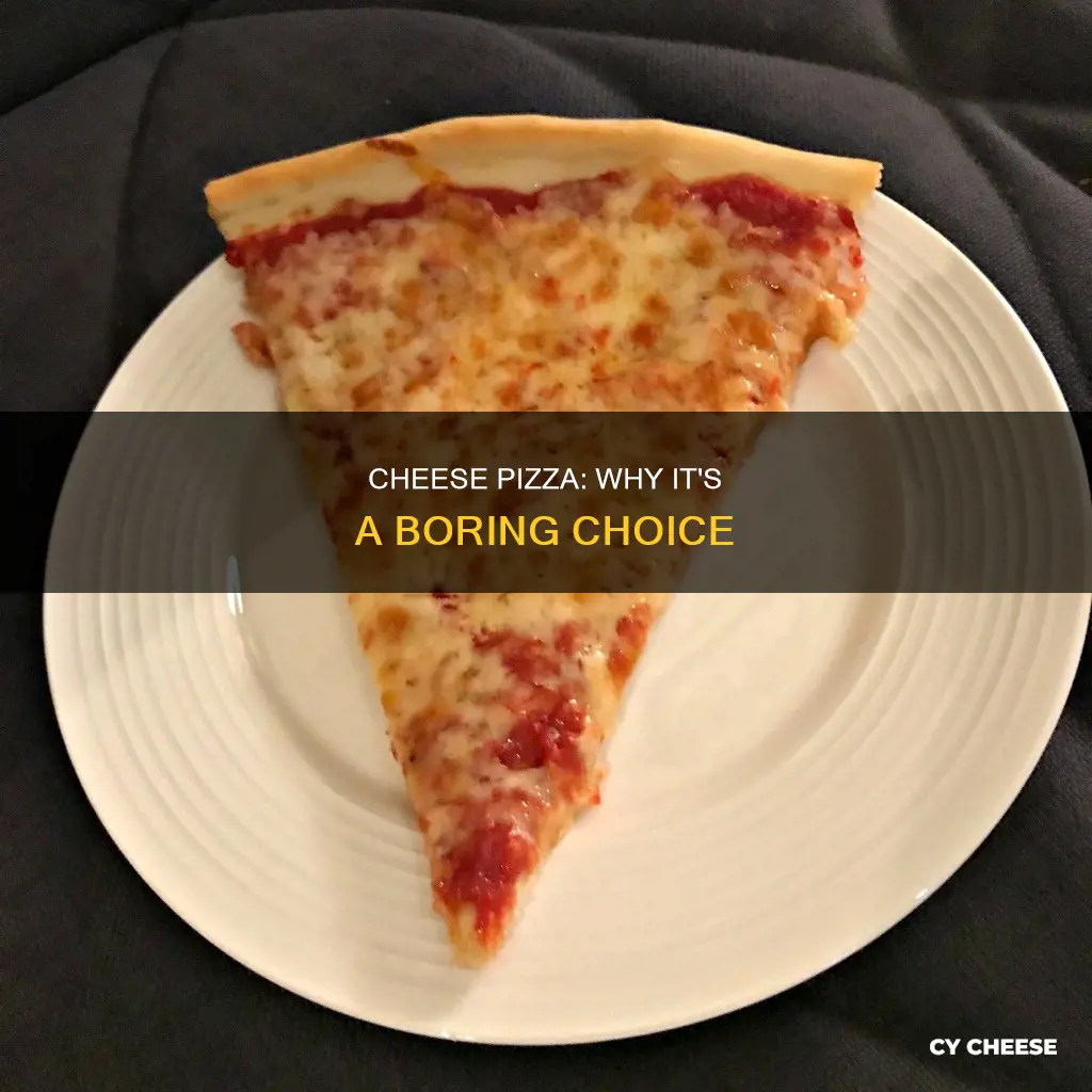why just cheese pizza sucks