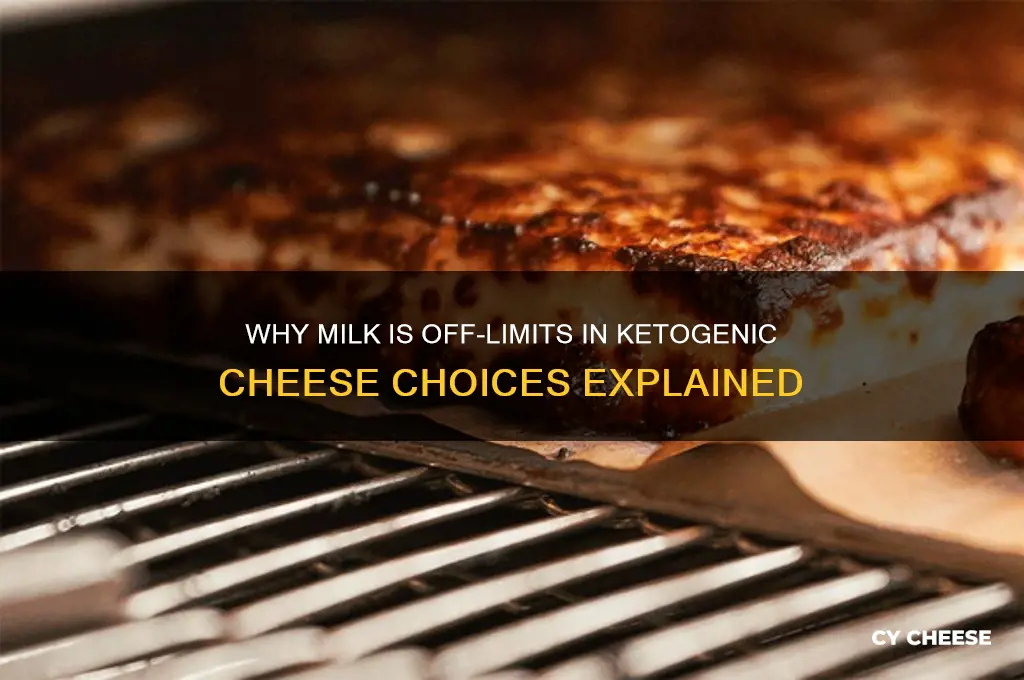 why no milk on ketobit cheese is allowed