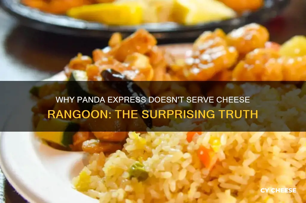 why there is no cheese rangoons panda express