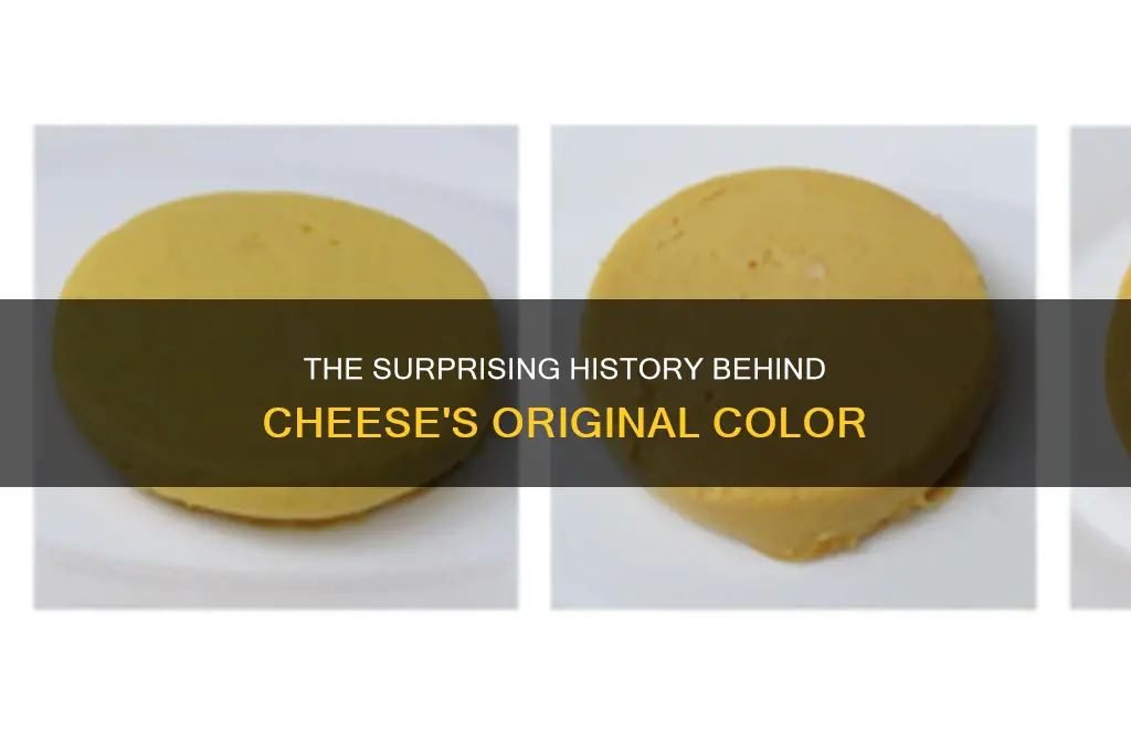 why was cheese oringibally colored