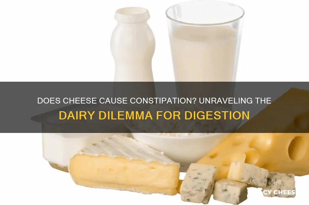 will cheese constipate me