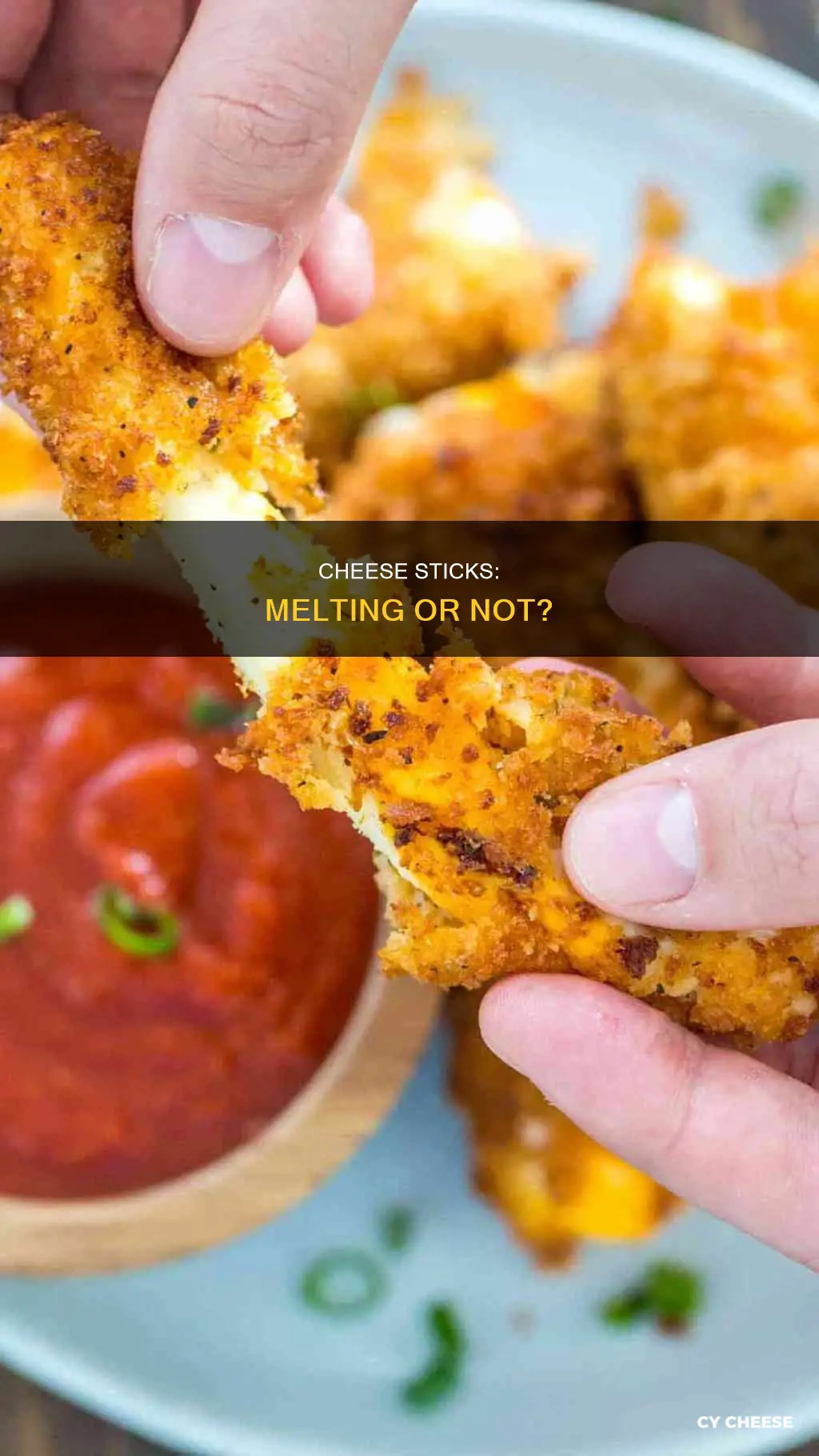 will cheese sticks melt