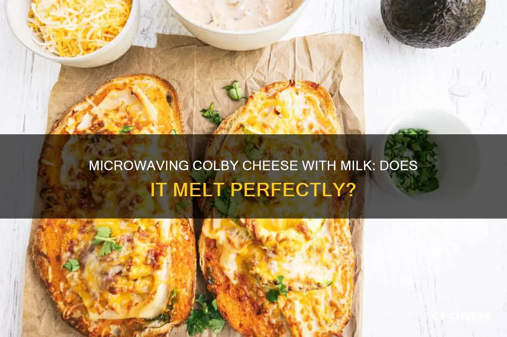 will cobly cheese melt good in microwwave with milk