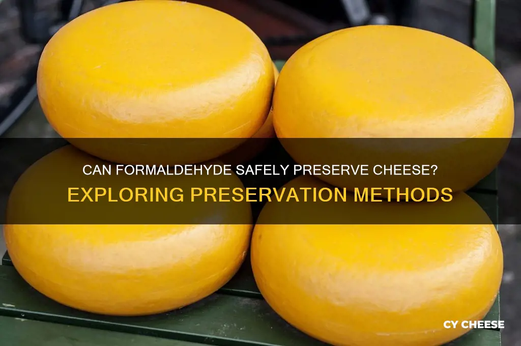 will formaldehyde preserve cheese