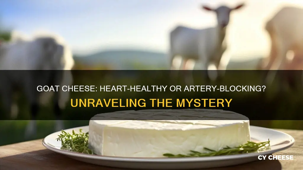 will goat cheese block arteries