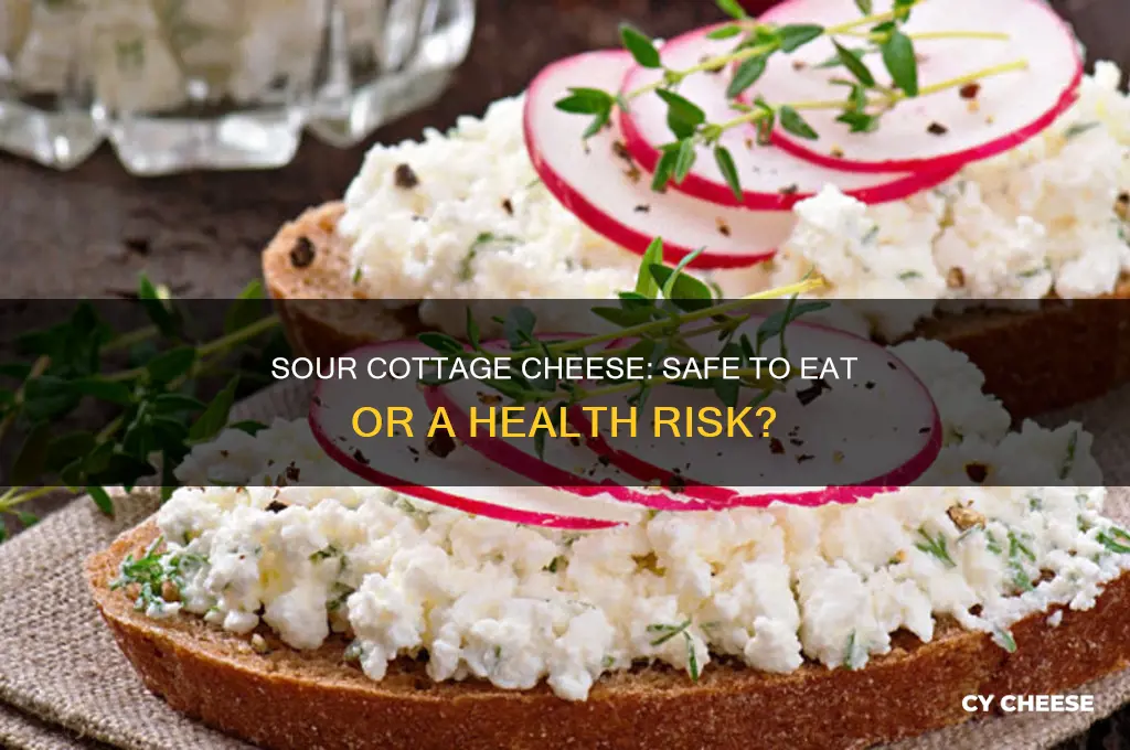 will sour cottage cheese make me sick