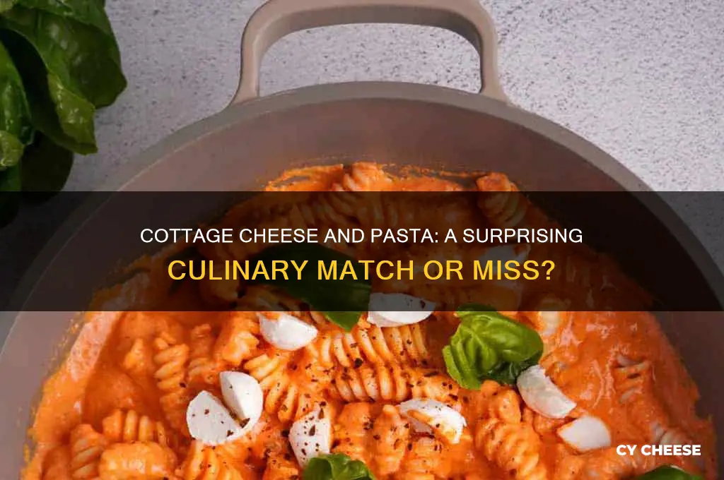 would cottage cheese be good with pasta