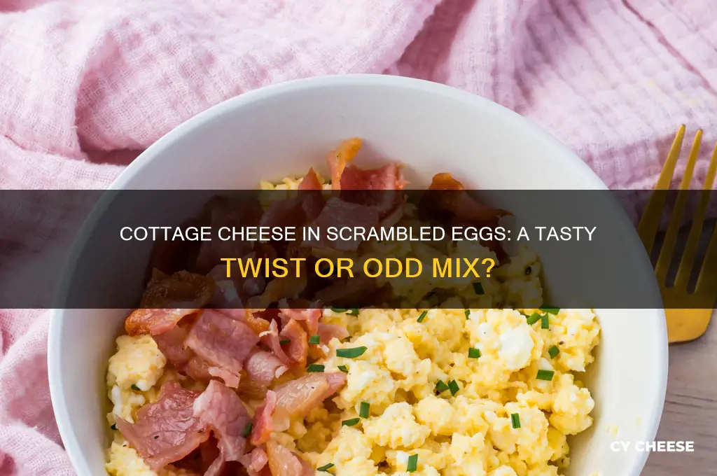 would cottage cheese go in scrambled eggs